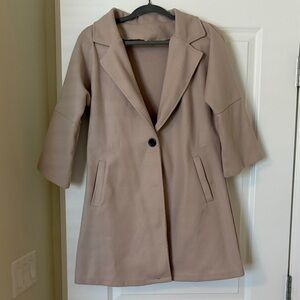 Women's Light Weight Tan Coat
